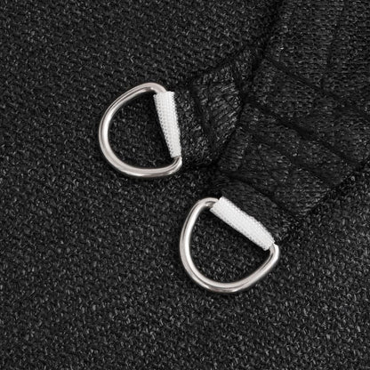 Sunshade Sail 160 g/m² Black 4x4x5.8 m in HDPE
