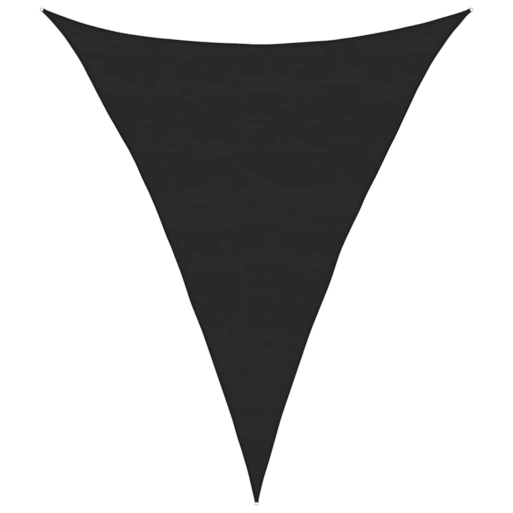 Vela Parasole 160 g/m² Triangolare Nero 5x7x7 m in HDPE | homemem39