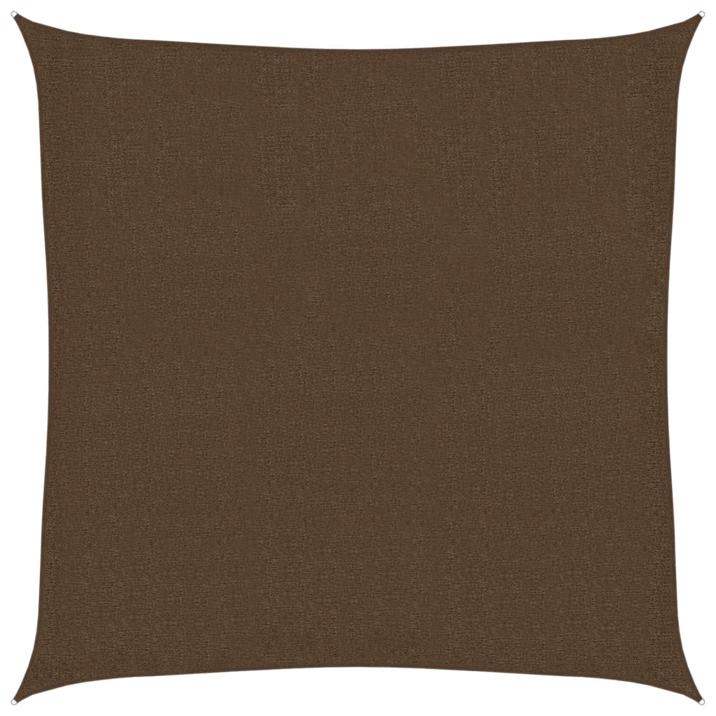 Vela Parasole 160 g/m² Marrone 2,5x2,5 m in HDPE | homemem39