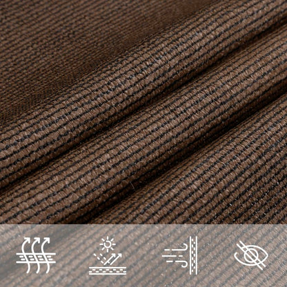 Vela Parasole 160 g/m² Marrone 2,5x3,5 m in HDPE