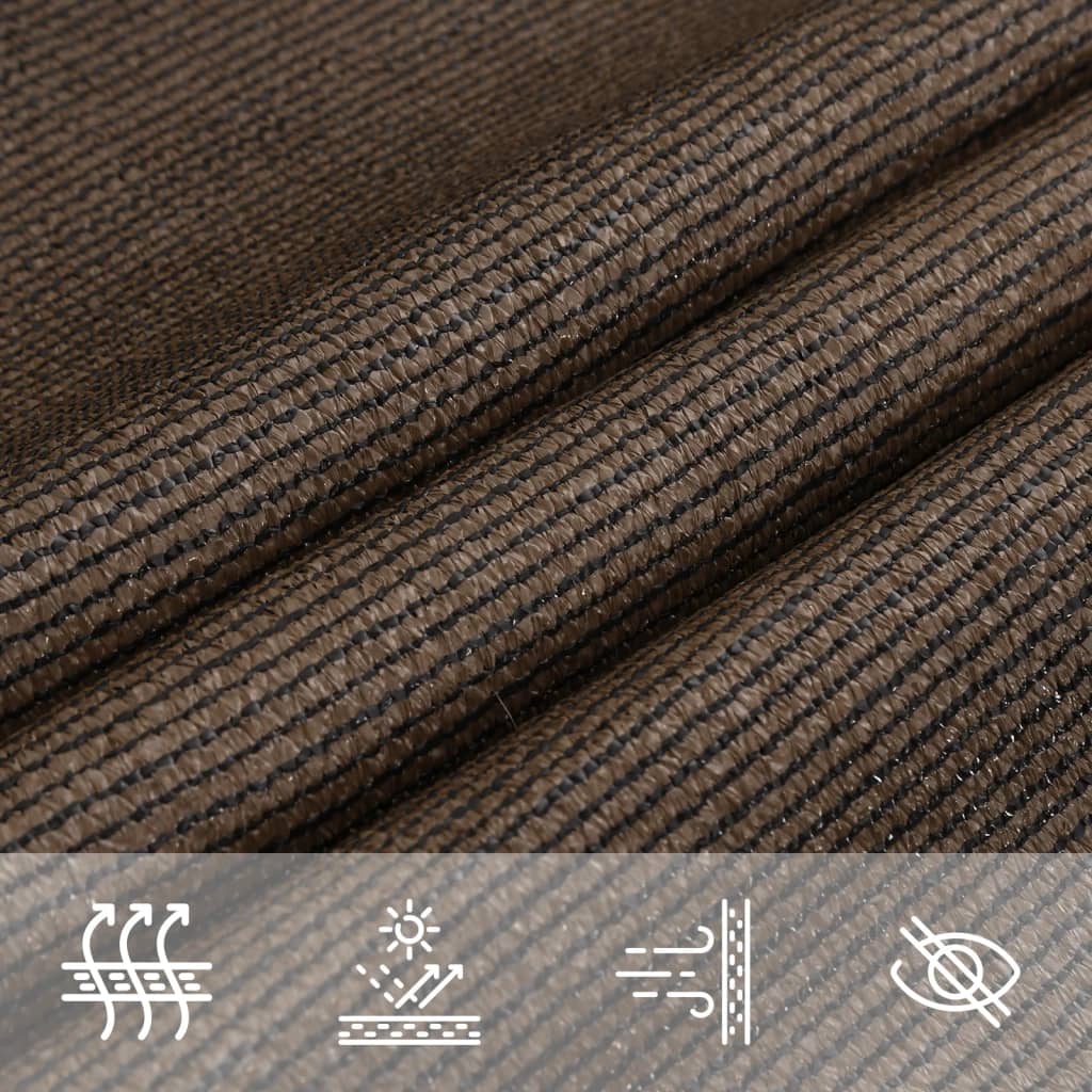 Vela Parasole 160 g/m² Marrone 4x7 m in HDPE | homemem39