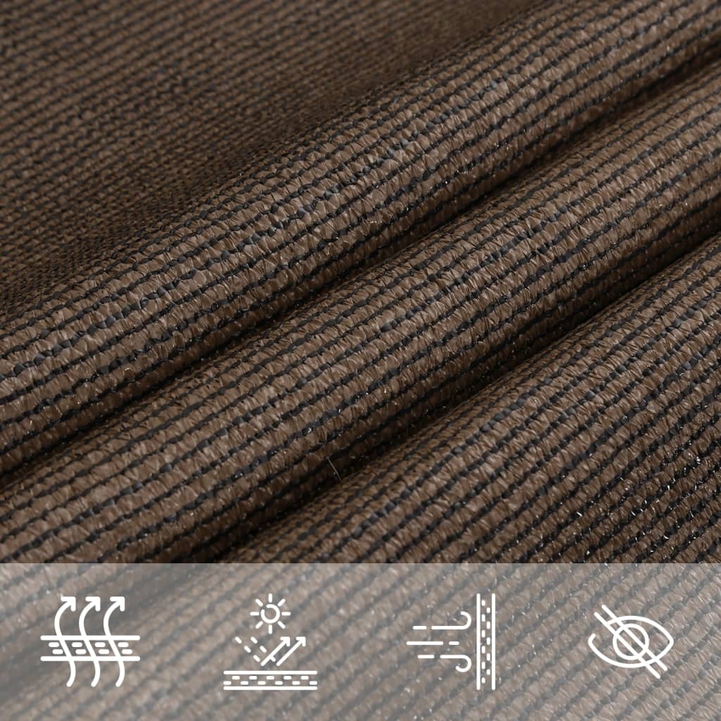 Vela Parasole 160 g/m² Marrone 5x7 m in HDPE | homemem39