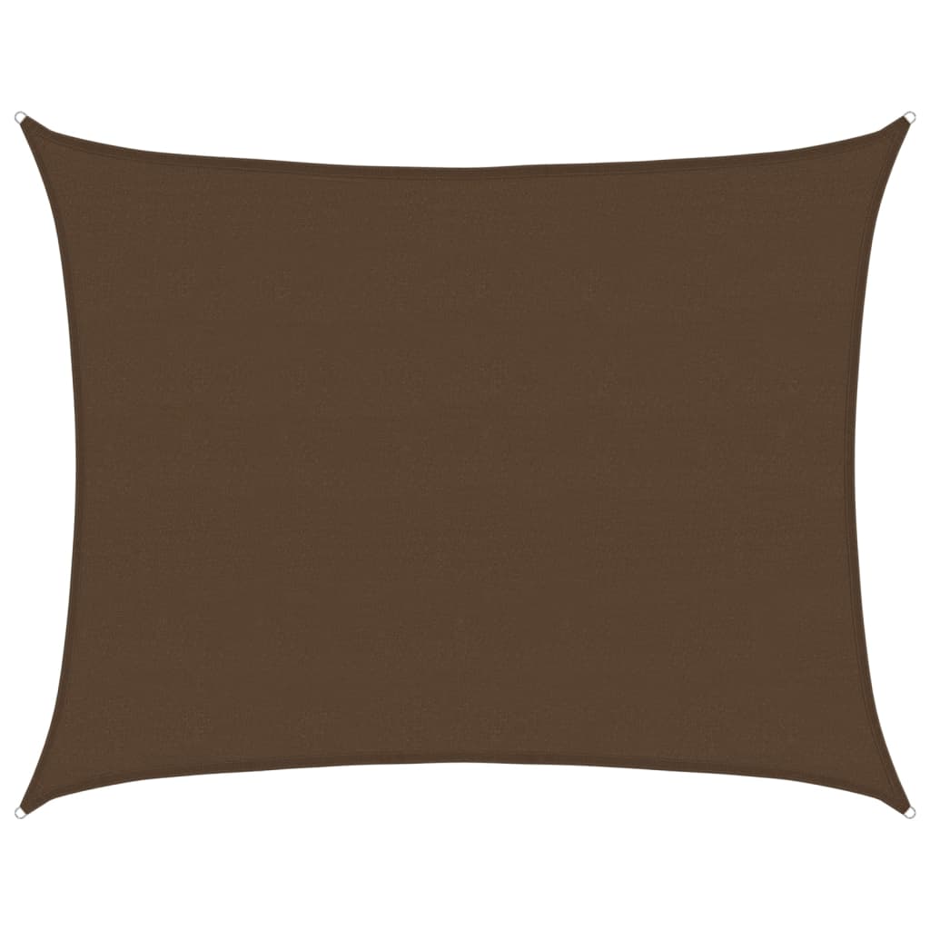 Vela Parasole 160 g/m² Marrone 6x7 m in HDPE | homemem39