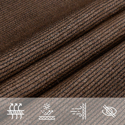Vela Parasole 160 g/m² Marrone 3x3x3 m in HDPE | homemem39