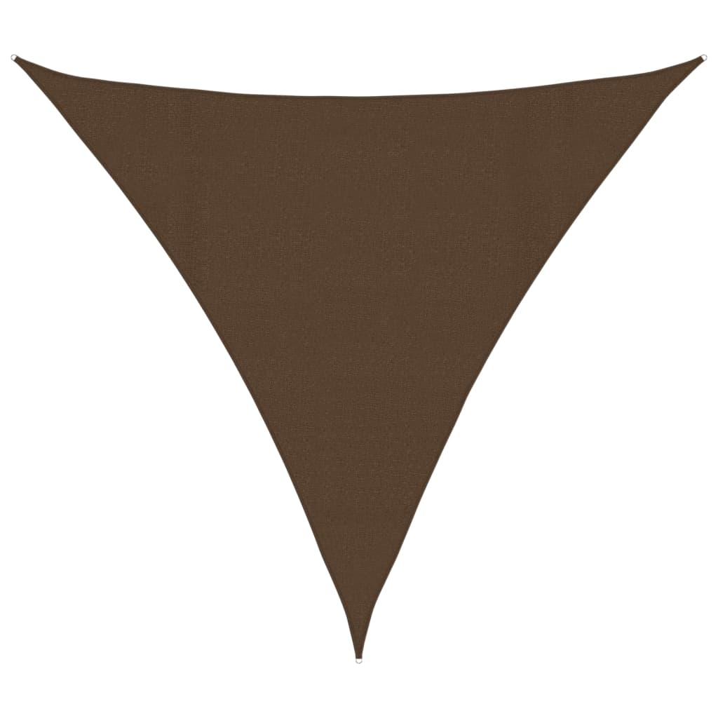 Vela Parasole 160 g/m² Marrone 4,5x4,5x4,5 m in HDPE - homemem39