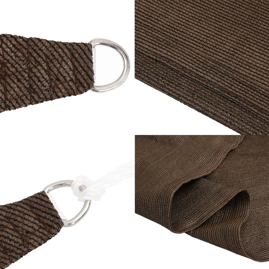 Vela Parasole 160 g/m² Marrone 5x7x7 m in HDPE