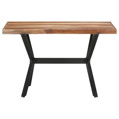 Tavolo da Pranzo 120x60x75 cm Legno Massello con Finitura Ambra | homemem39