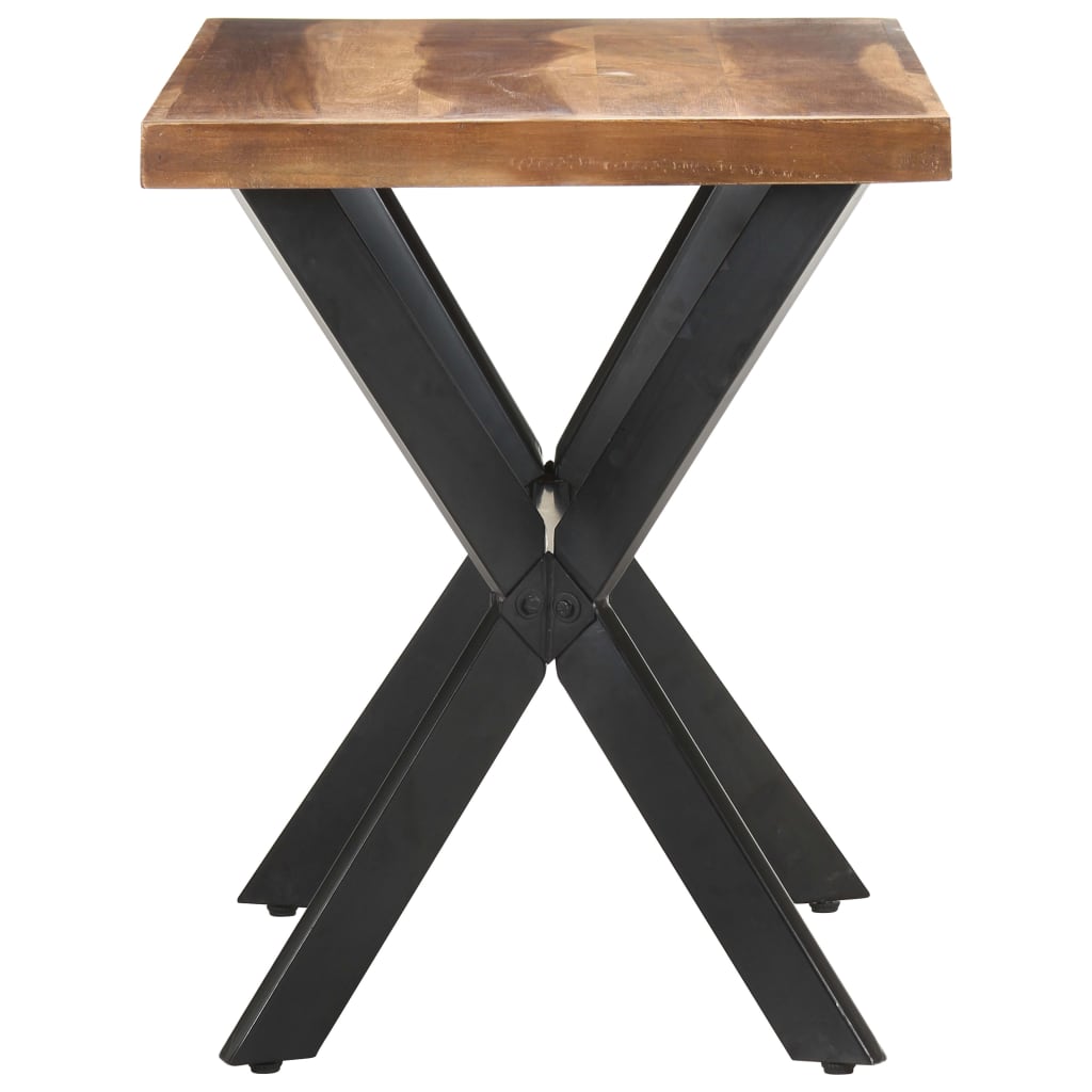 Tavolo da Pranzo 120x60x75 cm Legno Massello con Finitura Ambra | homemem39