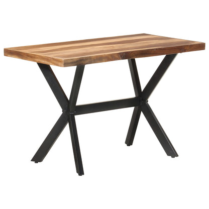 Tavolo da Pranzo 120x60x75 cm Legno Massello con Finitura Ambra | homemem39