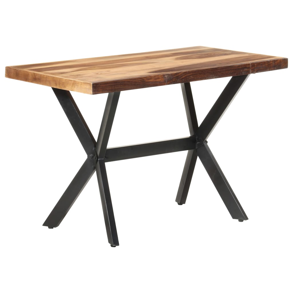 Tavolo da Pranzo 120x60x75 cm Legno Massello con Finitura Ambra | homemem39