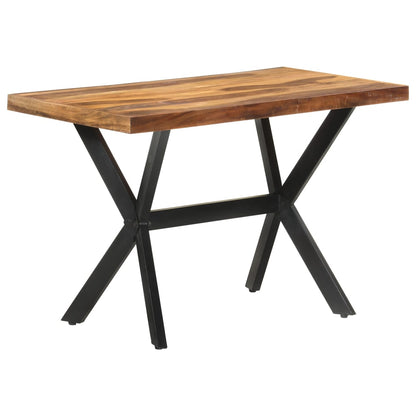 Tavolo da Pranzo 120x60x75 cm Legno Massello con Finitura Ambra | homemem39