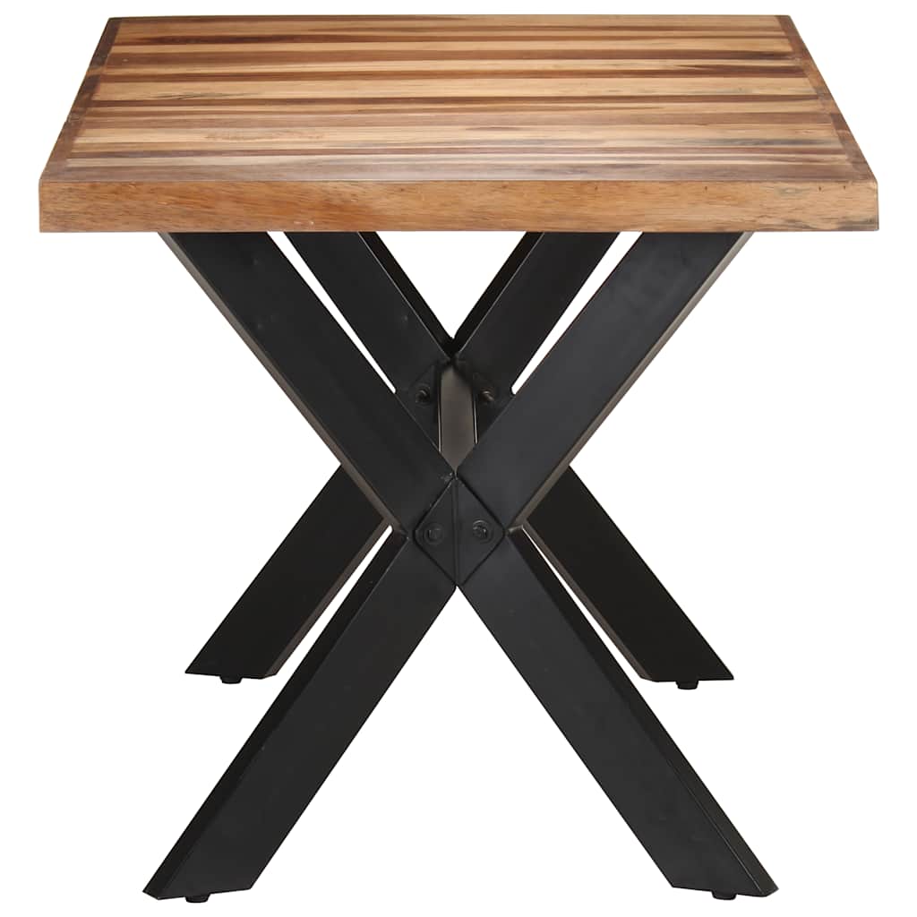Tavolo da Pranzo 160x80x75 cm Legno Massello con Finitura Ambra | homemem39