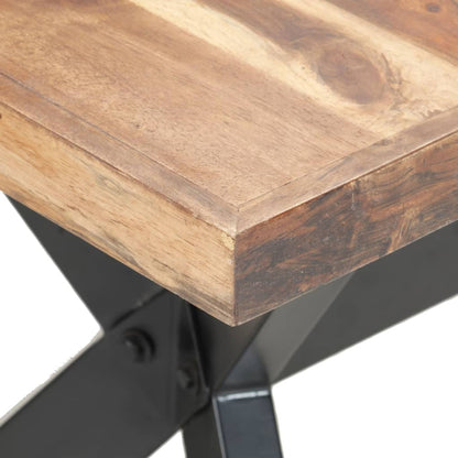 Tavolo da Pranzo 160x80x75 cm Legno Massello con Finitura Ambra | homemem39