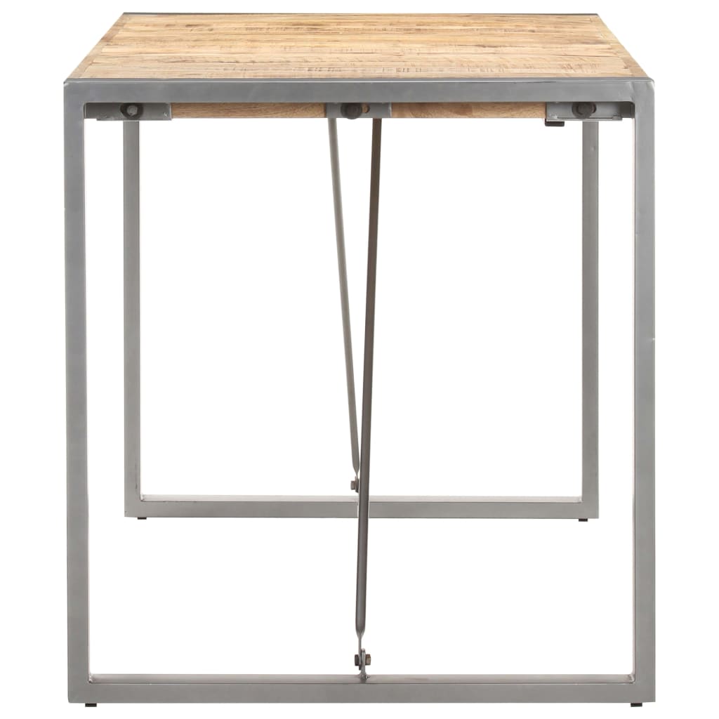 Tavolo da Pranzo 140x70x75 cm in Legno Massello di Mango Grezzo | homemem39
