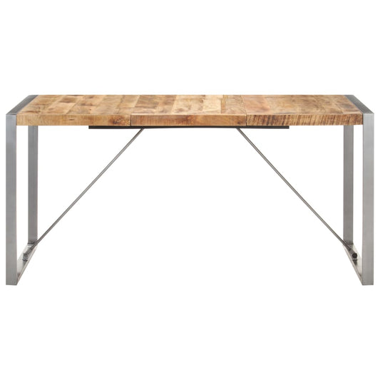 Tavolo da Pranzo 160x80x75 cm in Legno Massello di Mango