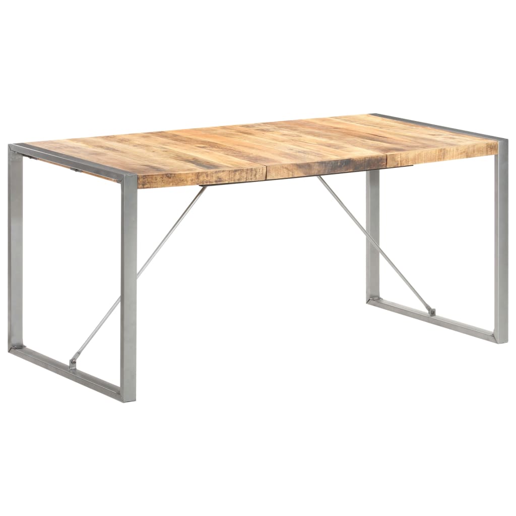 Tavolo da Pranzo 160x80x75 cm in Legno Massello di Mango | homemem39