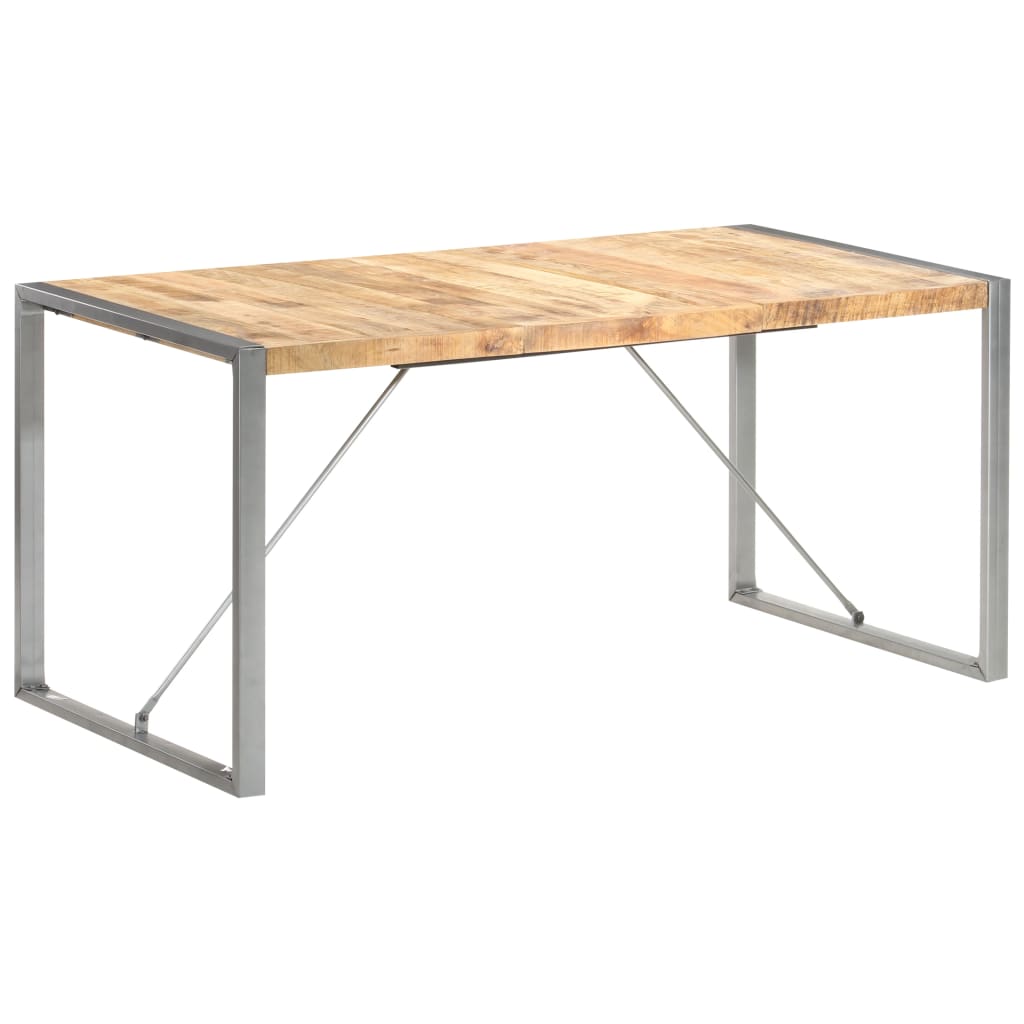 Tavolo da Pranzo 160x80x75 cm in Legno Massello di Mango | homemem39