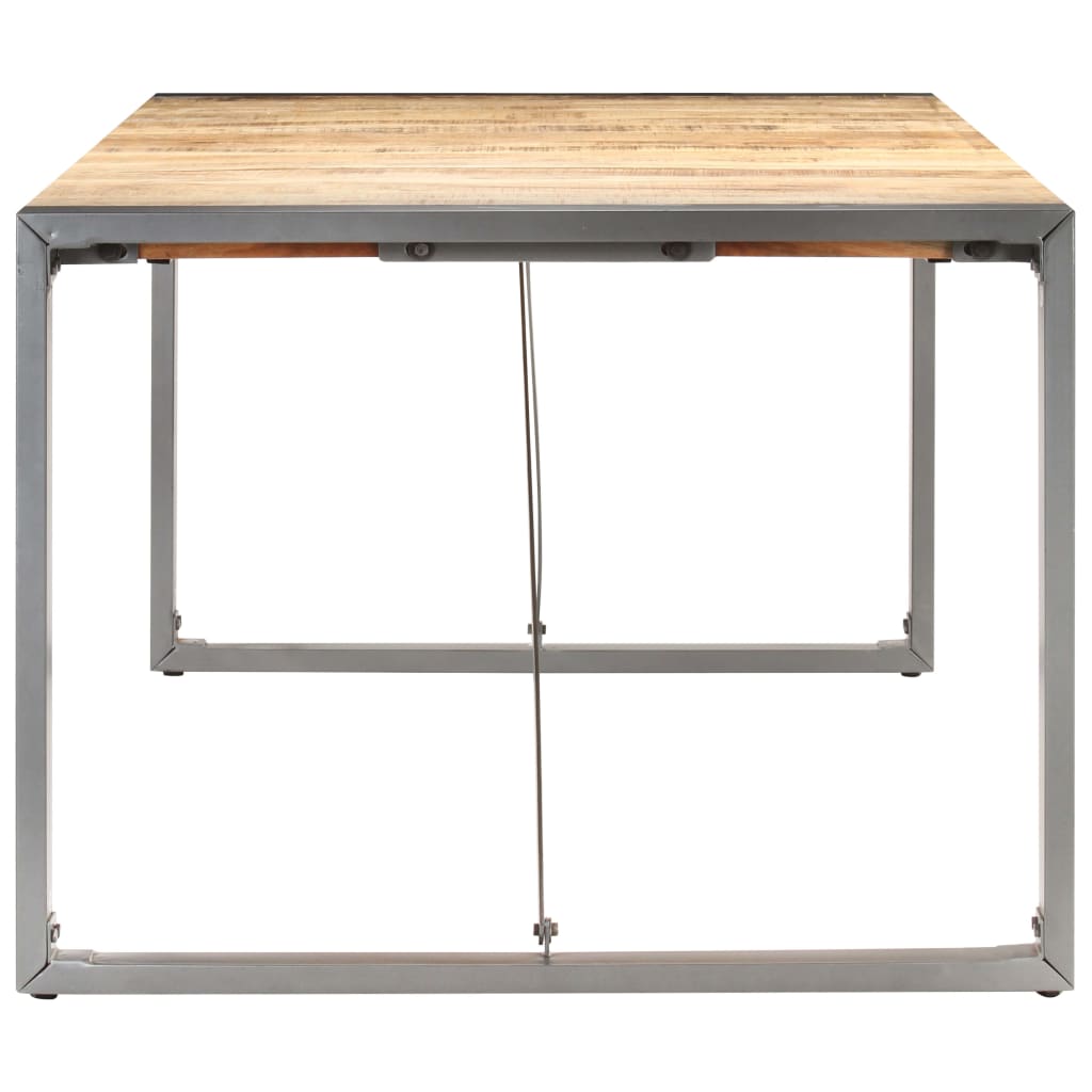 Tavolo da Pranzo 180x90x75 cm in Legno Massello di Mango Grezzo | homemem39