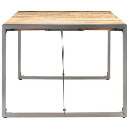 Tavolo da Pranzo 180x90x75 cm in Legno Massello di Mango Grezzo | homemem39