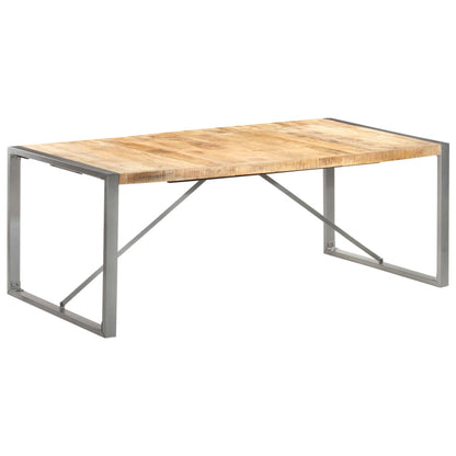 Dining Table 200x100x75cm in Solid Raw Mango Wood