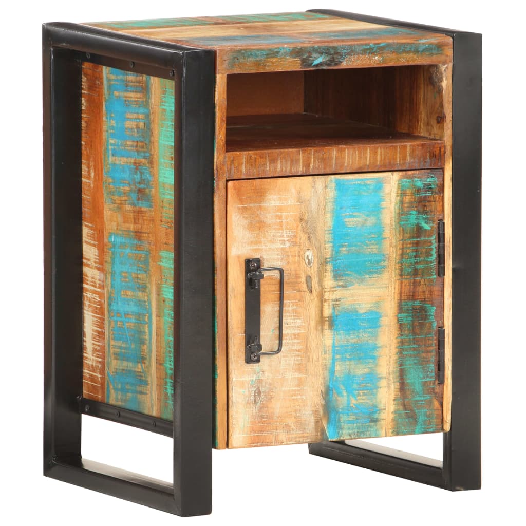 Comodino 40x35x55 cm in Legno Massello di Recupero | homemem39