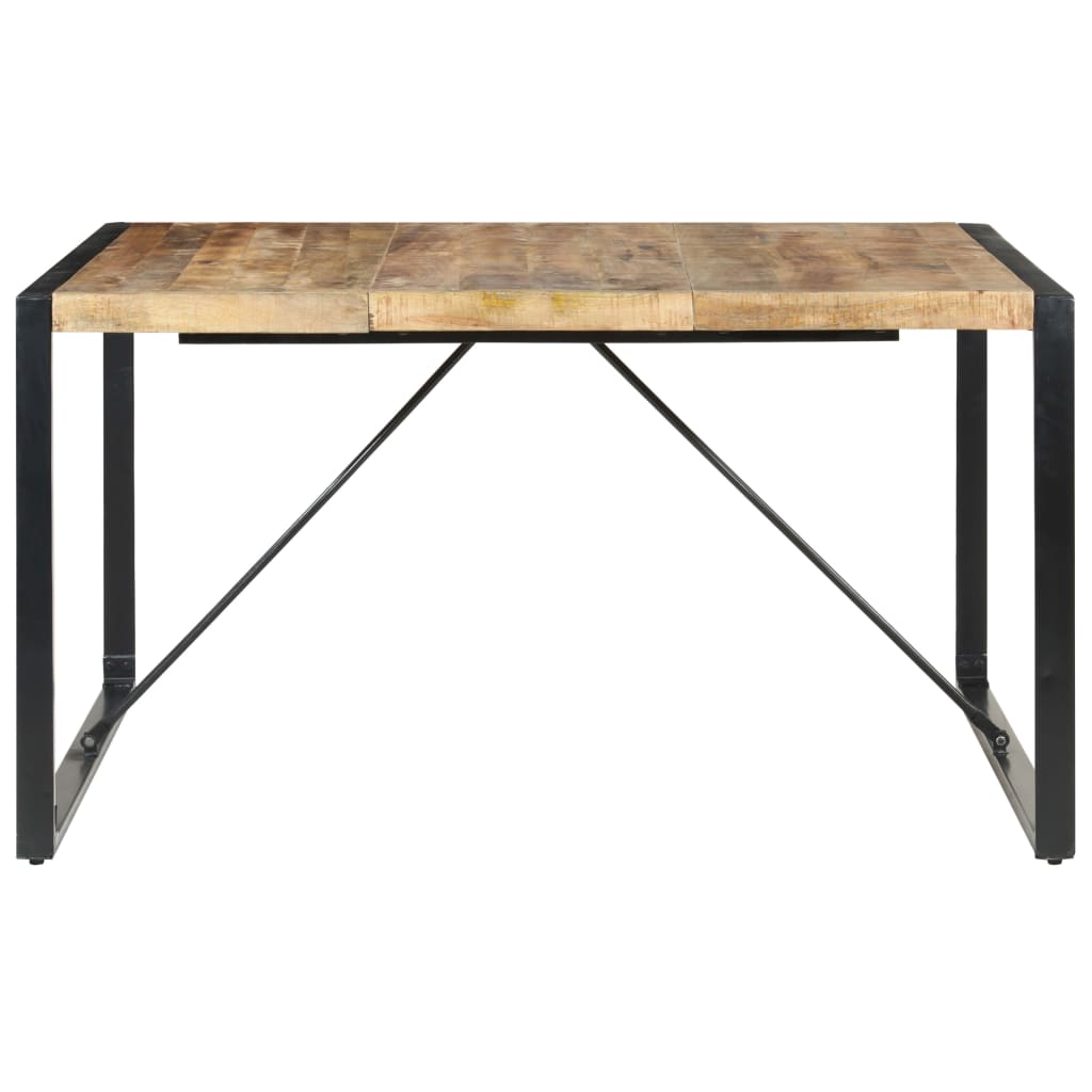 Tavolo da Pranzo 140x140x75 cm in Legno di Mango Grezzo | homemem39
