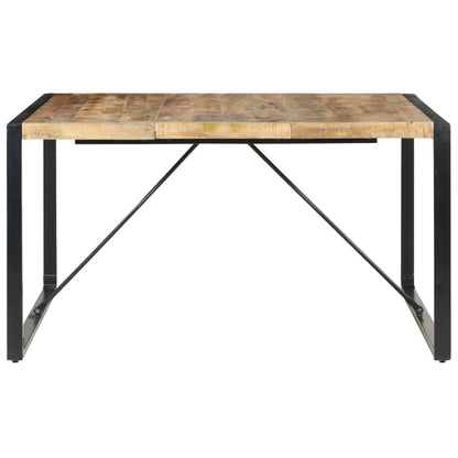 Tavolo da Pranzo 140x140x75 cm in Legno di Mango Grezzo | homemem39