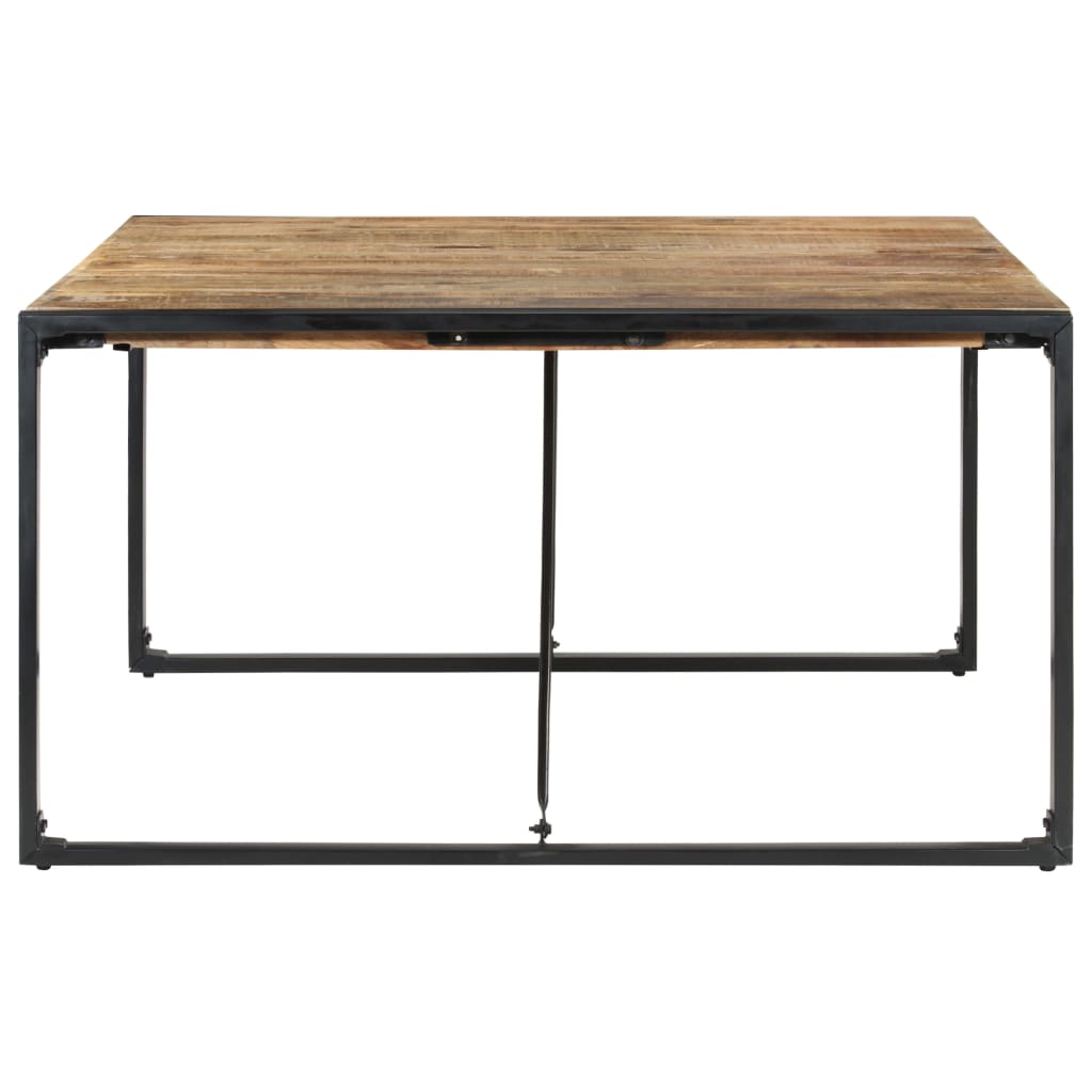 Tavolo da Pranzo 140x140x75 cm in Legno di Mango Grezzo | homemem39