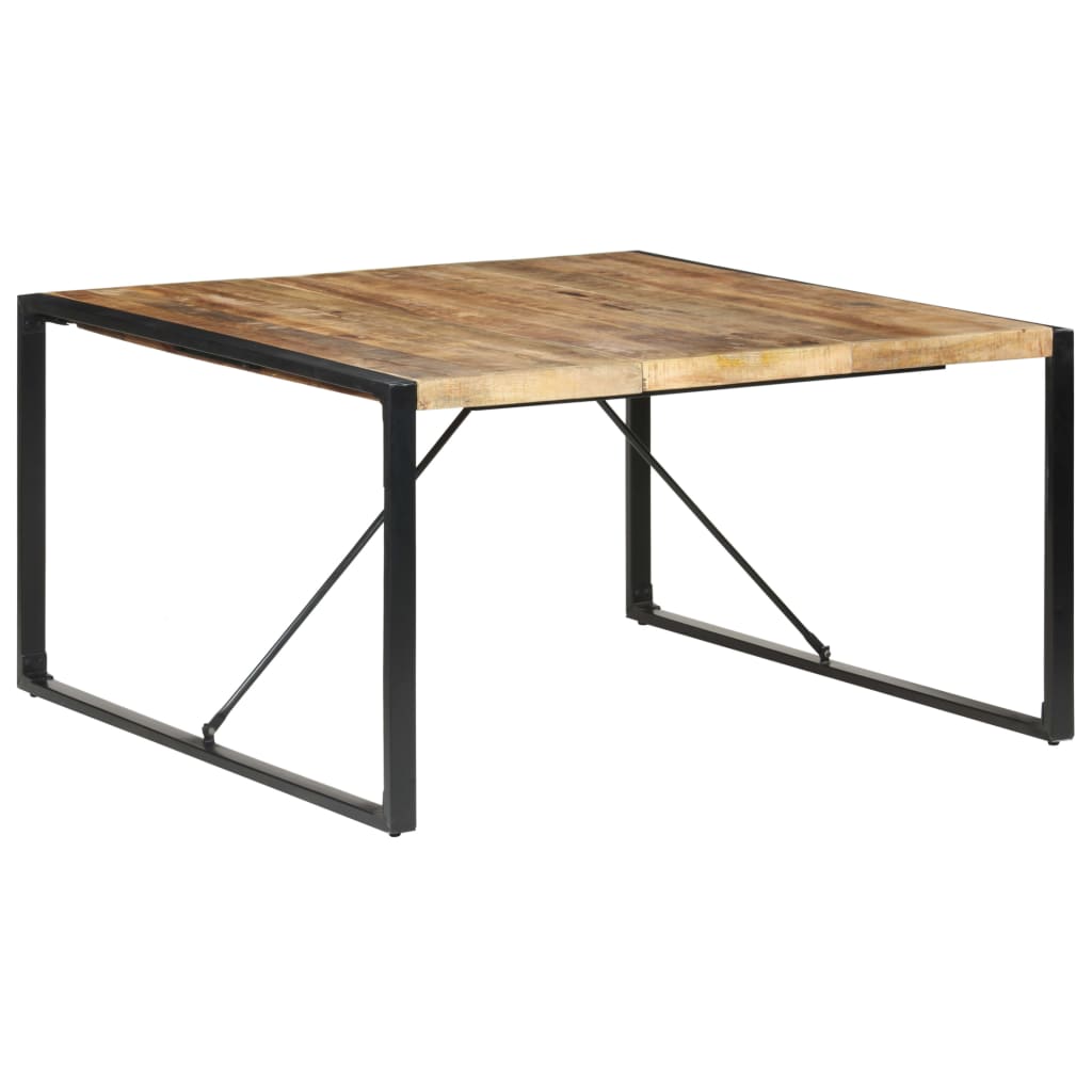 Tavolo da Pranzo 140x140x75 cm in Legno di Mango Grezzo | homemem39