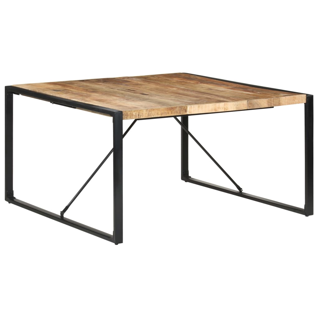 Tavolo da Pranzo 140x140x75 cm in Legno di Mango Grezzo | homemem39