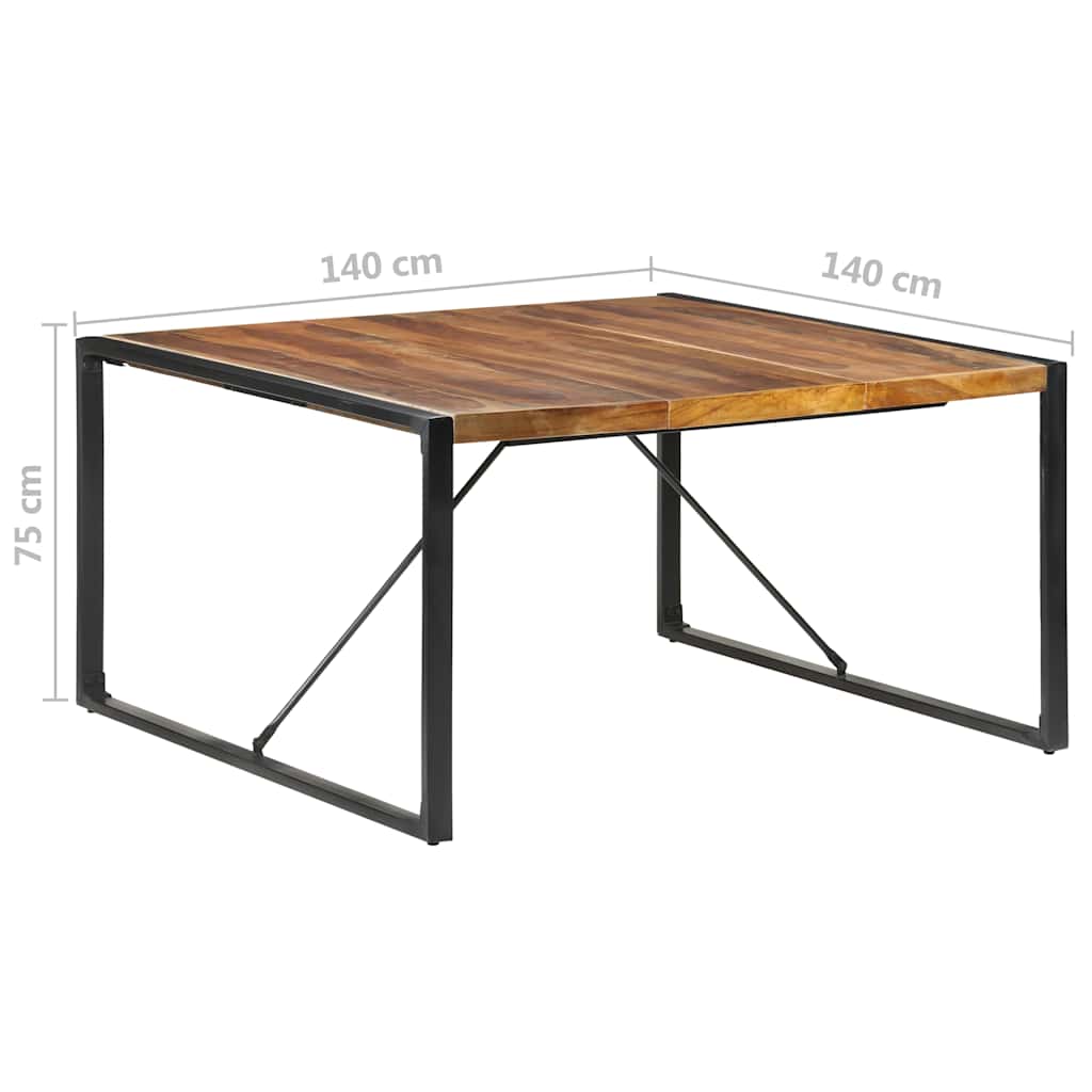 Tavolo da Pranzo 140x140x75 cm in Legno Massello | homemem39