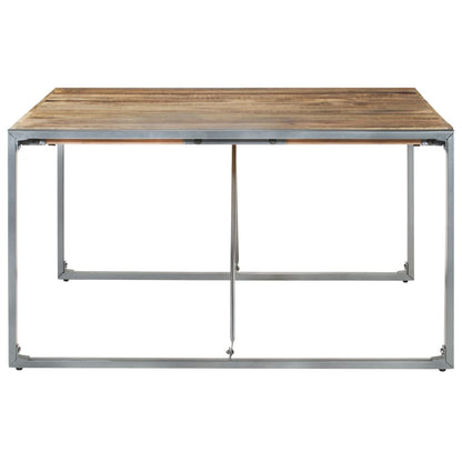 Tavolo da Pranzo 140x140x75 cm in Legno di Mango Grezzo - homemem39