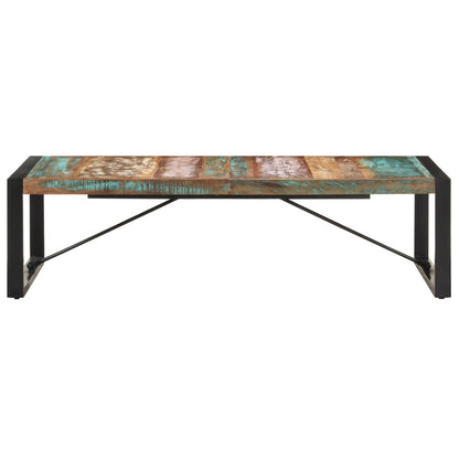 Tavolino da Salotto 140x70x40 cm in Legno Massello di Recupero | homemem39