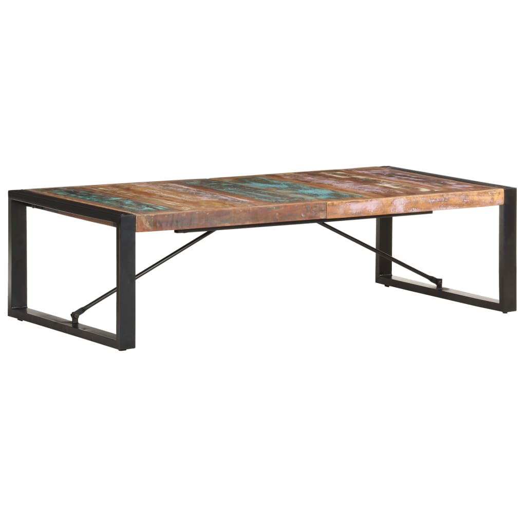 Tavolino da Salotto 140x70x40 cm in Legno Massello di Recupero | homemem39
