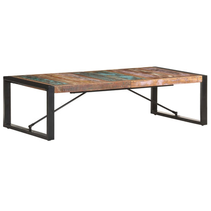 Tavolino da Salotto 140x70x40 cm in Legno Massello di Recupero | homemem39