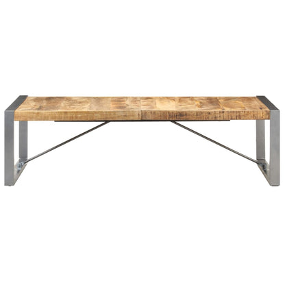 Tavolino da Salotto 140x70x40 cm in Legno di Mango Grezzo | homemem39