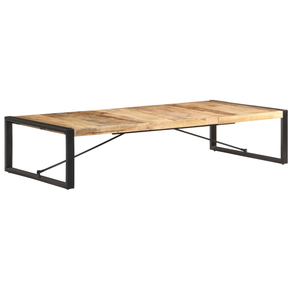 Tavolino da Salotto 180x90x40 cm in Legno di Mango Grezzo | homemem39