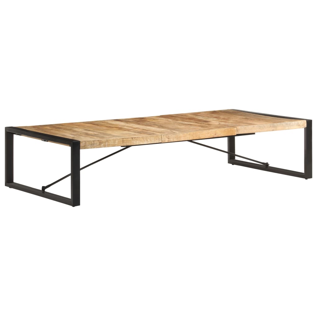 Tavolino da Salotto 180x90x40 cm in Legno di Mango Grezzo | homemem39
