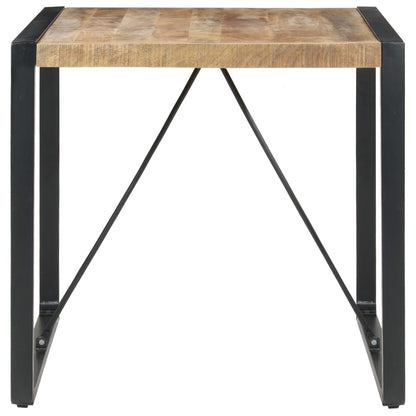 Tavolo da Pranzo 80x80x75 cm in Legno di Mango Grezzo | homemem39