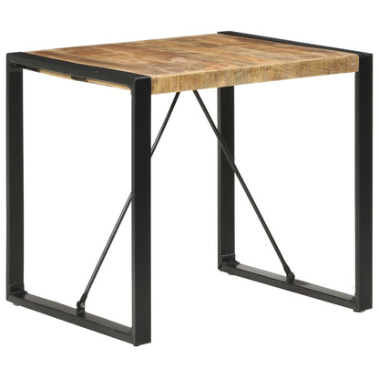 Tavolo da Pranzo 80x80x75 cm in Legno di Mango Grezzo | homemem39
