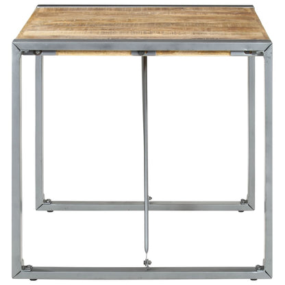 Tavolo da Pranzo 80x80x75 cm in Legno di Mango Grezzo - homemem39