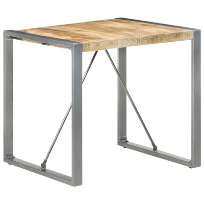 Tavolo da Pranzo 80x80x75 cm in Legno di Mango Grezzo - homemem39