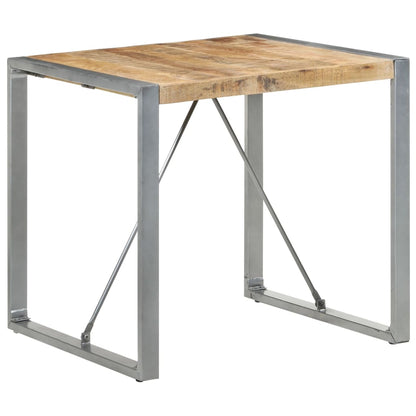 Tavolo da Pranzo 80x80x75 cm in Legno di Mango Grezzo - homemem39