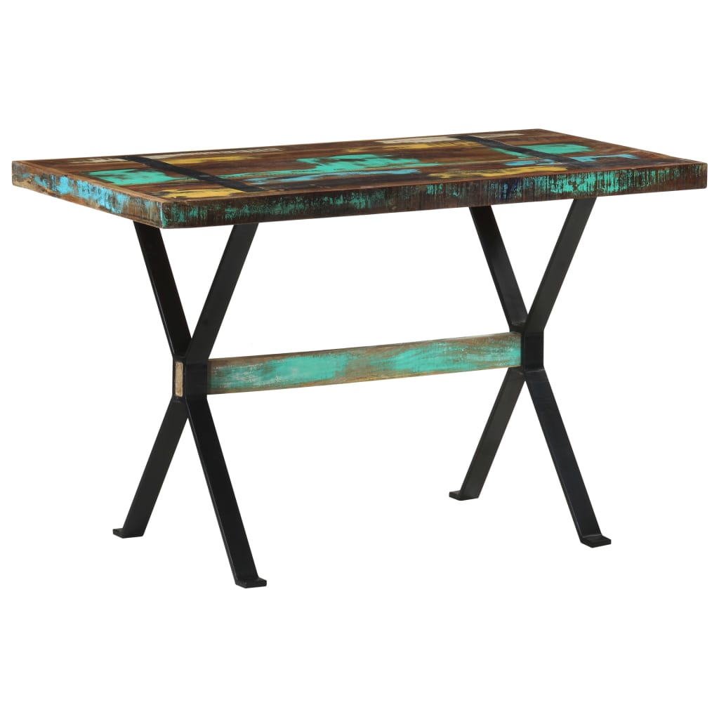 Tavolo da Pranzo 120x60x76 cm in Legno Massello di Recupero | homemem39