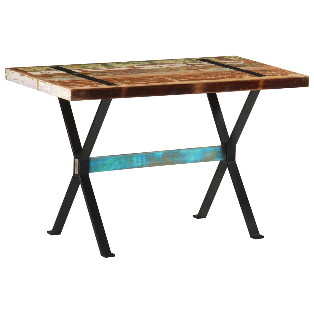 Tavolo da Pranzo 120x60x76 cm in Legno Massello di Recupero | homemem39