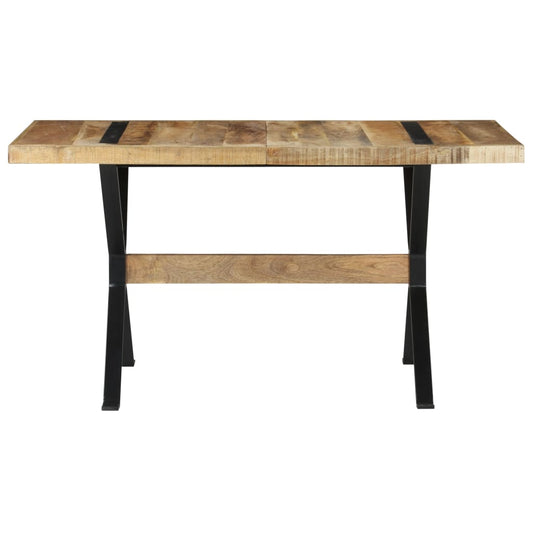 Tavolo da Pranzo 140x70x76 cm in Legno di Mango Grezzo | homemem39