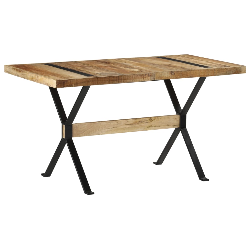 Tavolo da Pranzo 140x70x76 cm in Legno di Mango Grezzo | homemem39