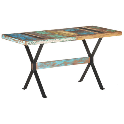 Tavolo da Pranzo 140x70x76 cm in Legno Massello di Recupero | homemem39