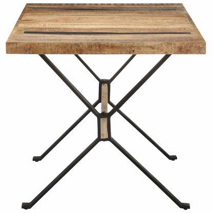 Tavolo da Pranzo 160x80x76 cm in Legno Massello di Mango Grezzo