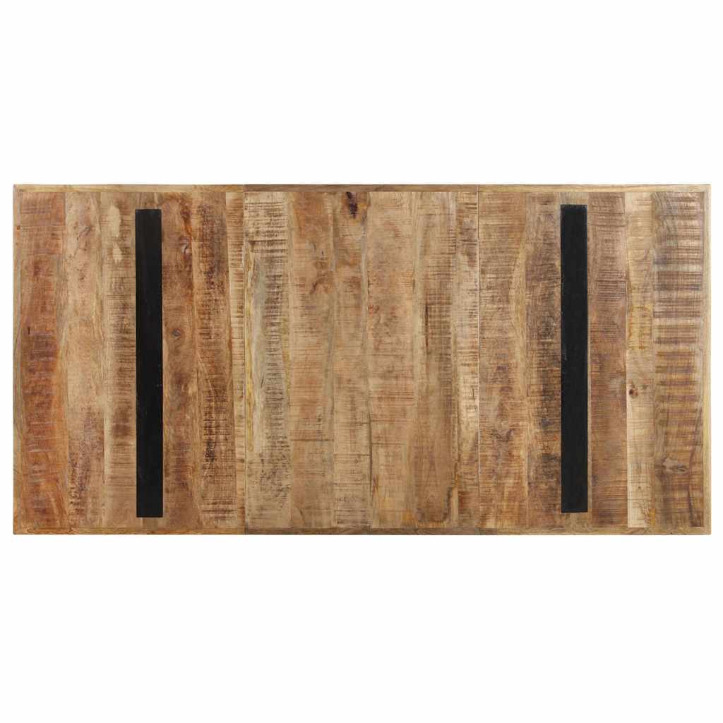 Tavolo da Pranzo 160x80x76 cm in Legno Massello di Mango Grezzo